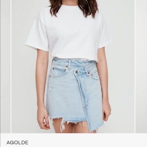 AGOLDE Criss Cross Skirt